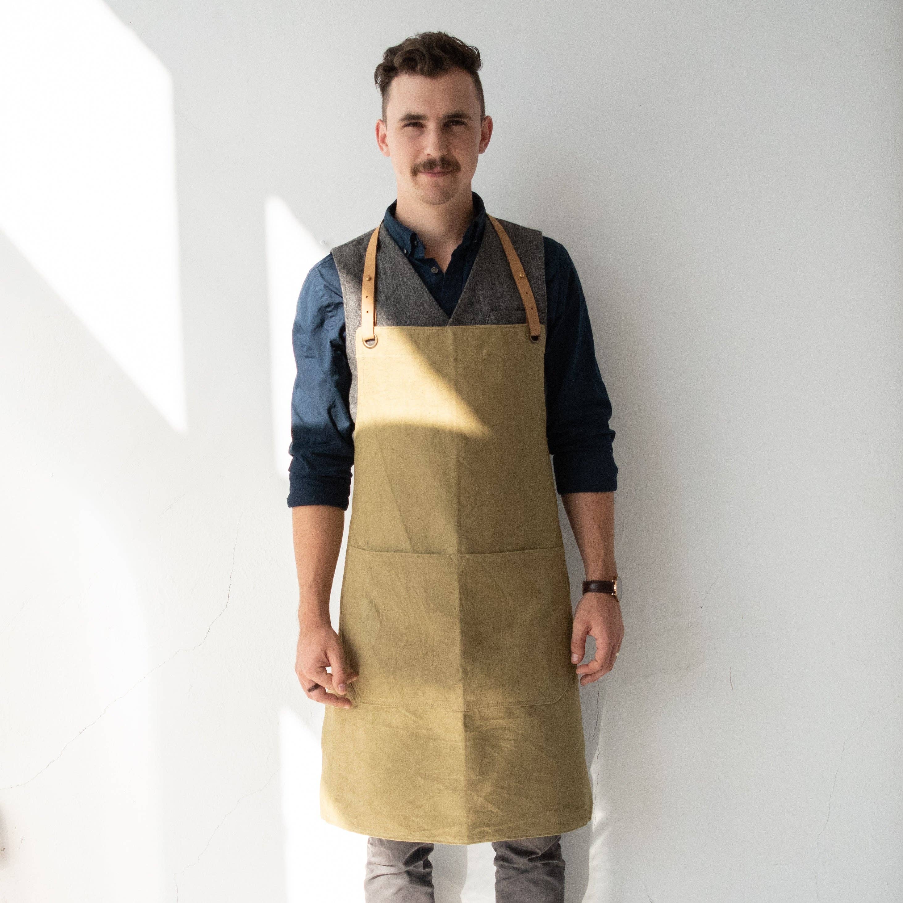 Amani ya Juu - Wholesale Apron - Men's Canvas & Leather Apron4
