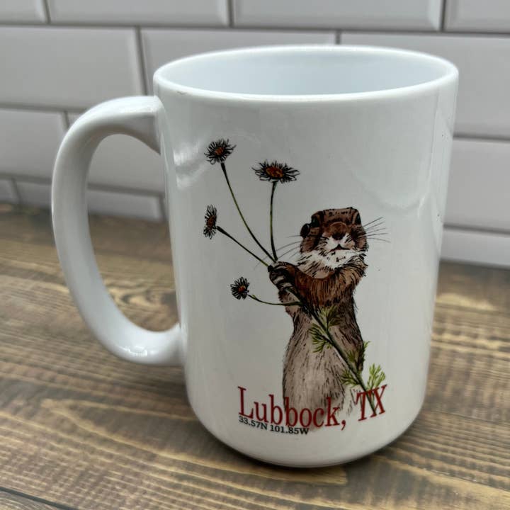 Blue Poppy Designs - Vente Tasse à café - Tasse à café 15 oz Prairie Dog - Personnalisez-la avec « votre ville »0