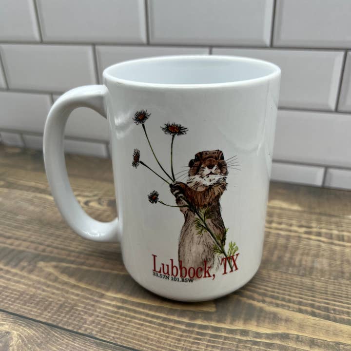 Blue Poppy Designs - Wholesale Coffee Mug - Prairie Dog 15 oz Coffee Mug - Customize it with "your town"