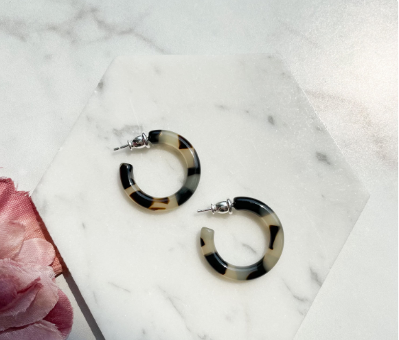 Fenna&Fei - Wholesale Hoop Earrings - Ultra Mini Hoop Collection | Small Italian Acetate Hoops 4