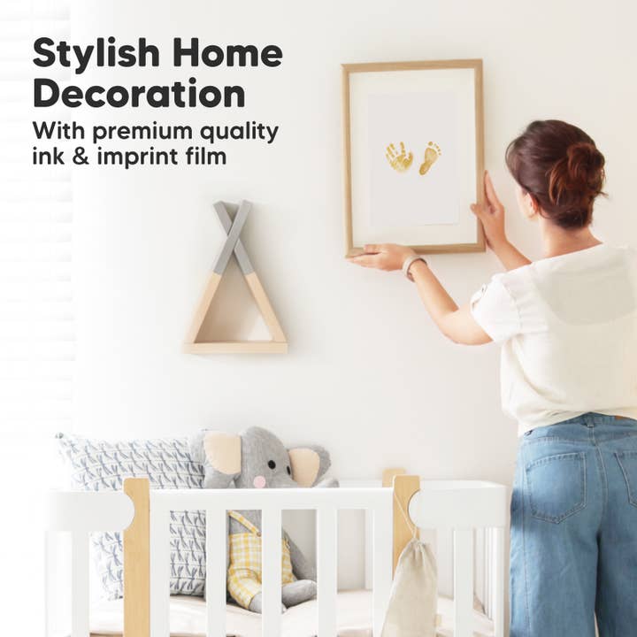 Gold 2Pk Inkless Ink Pad, Baby Footprint Kit, Dog Paw Print Kit for wholesale on Faire5