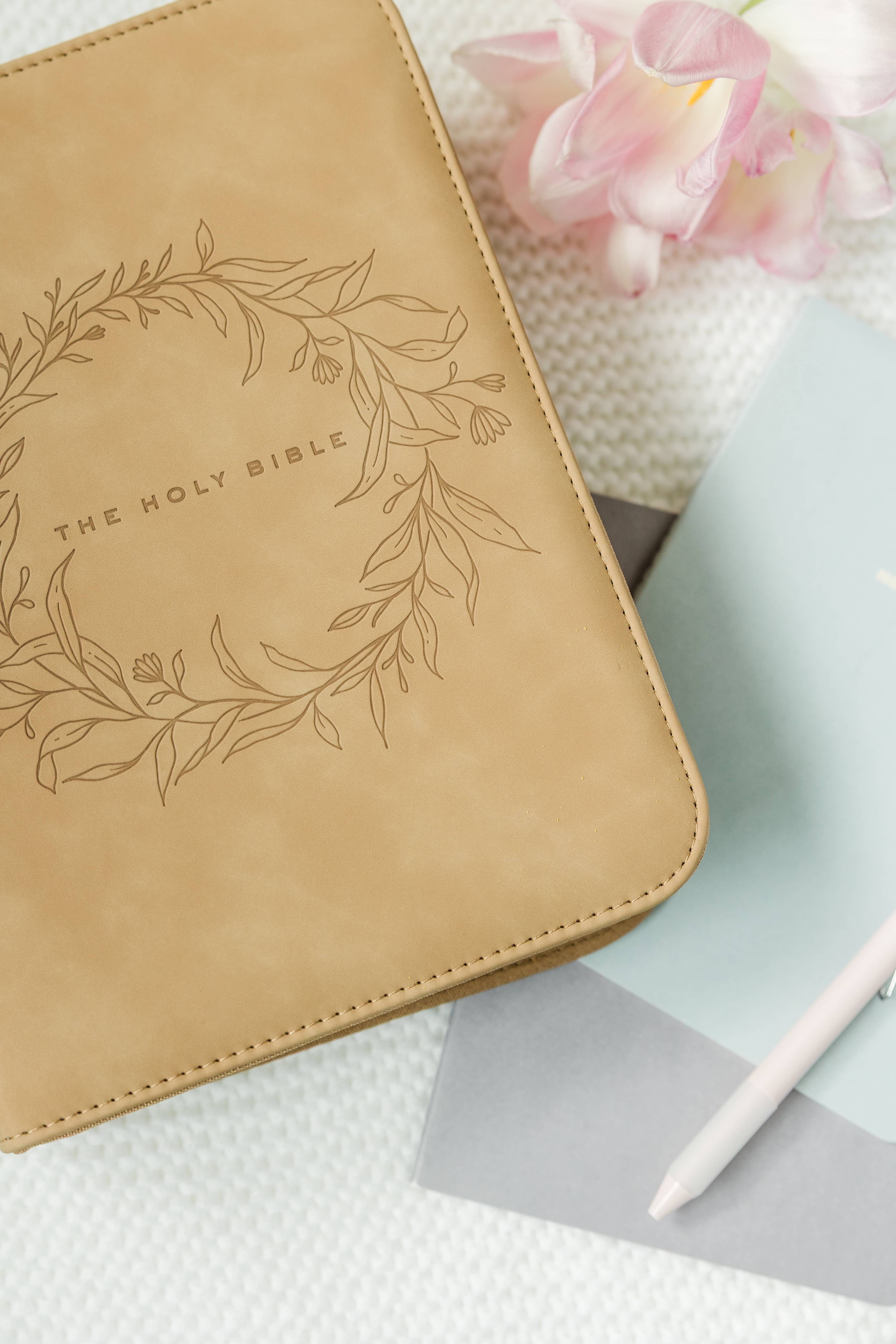 Ever, AJ - Wholesale Bible Cover - Bible Cover, Vegan Leather, Wreath Bible Case, Holy Bible11