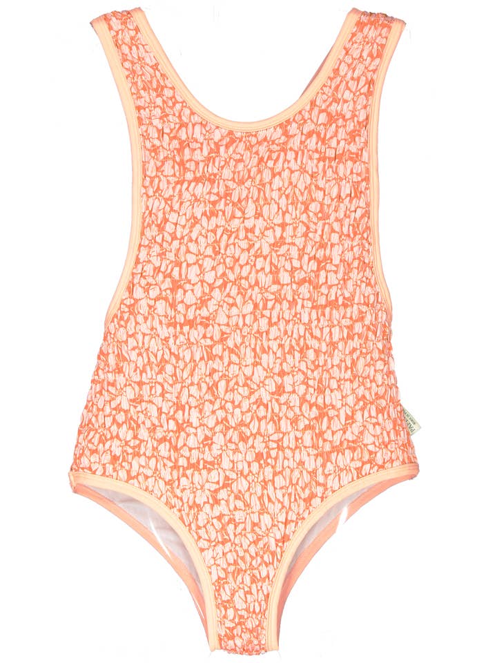 Paperboat - Wholesale One Piece Swimsuit - Kids - Paradise flowers frilled swimsuit2