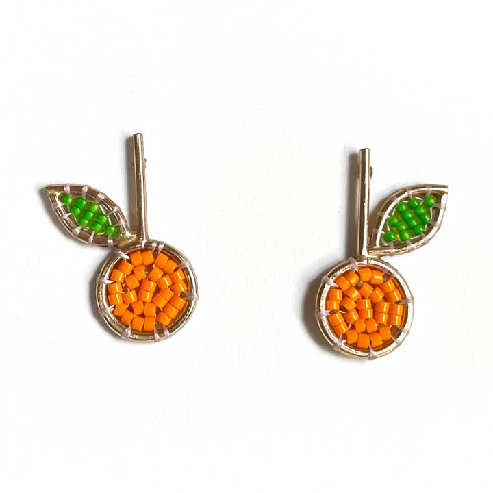 Mandarin Studs for wholesale by Lina Rosa Jewelry