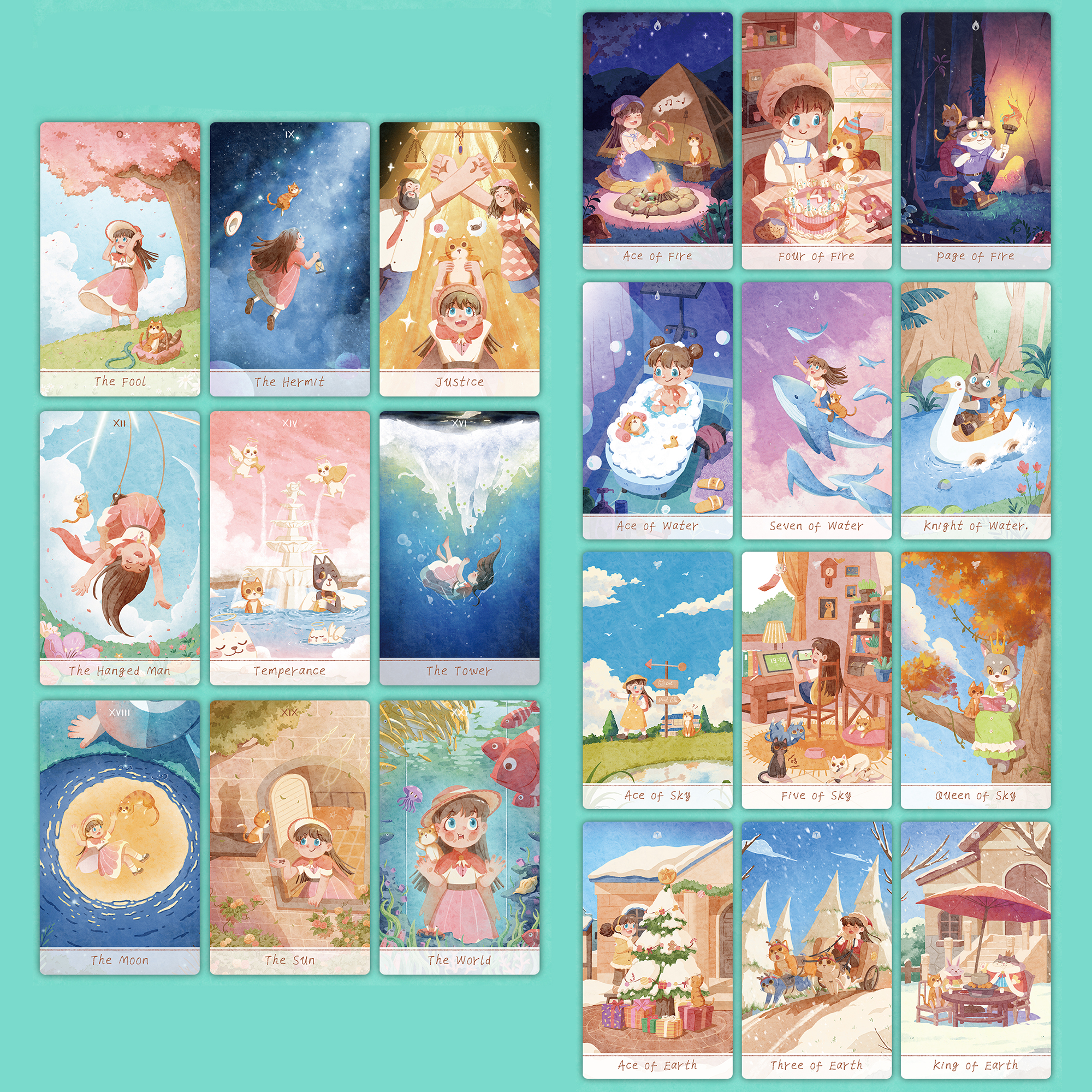 Vermilion Collection - Wholesale Tarot/Oracle Card - Mirasol and Caisie of the Year Tarot13