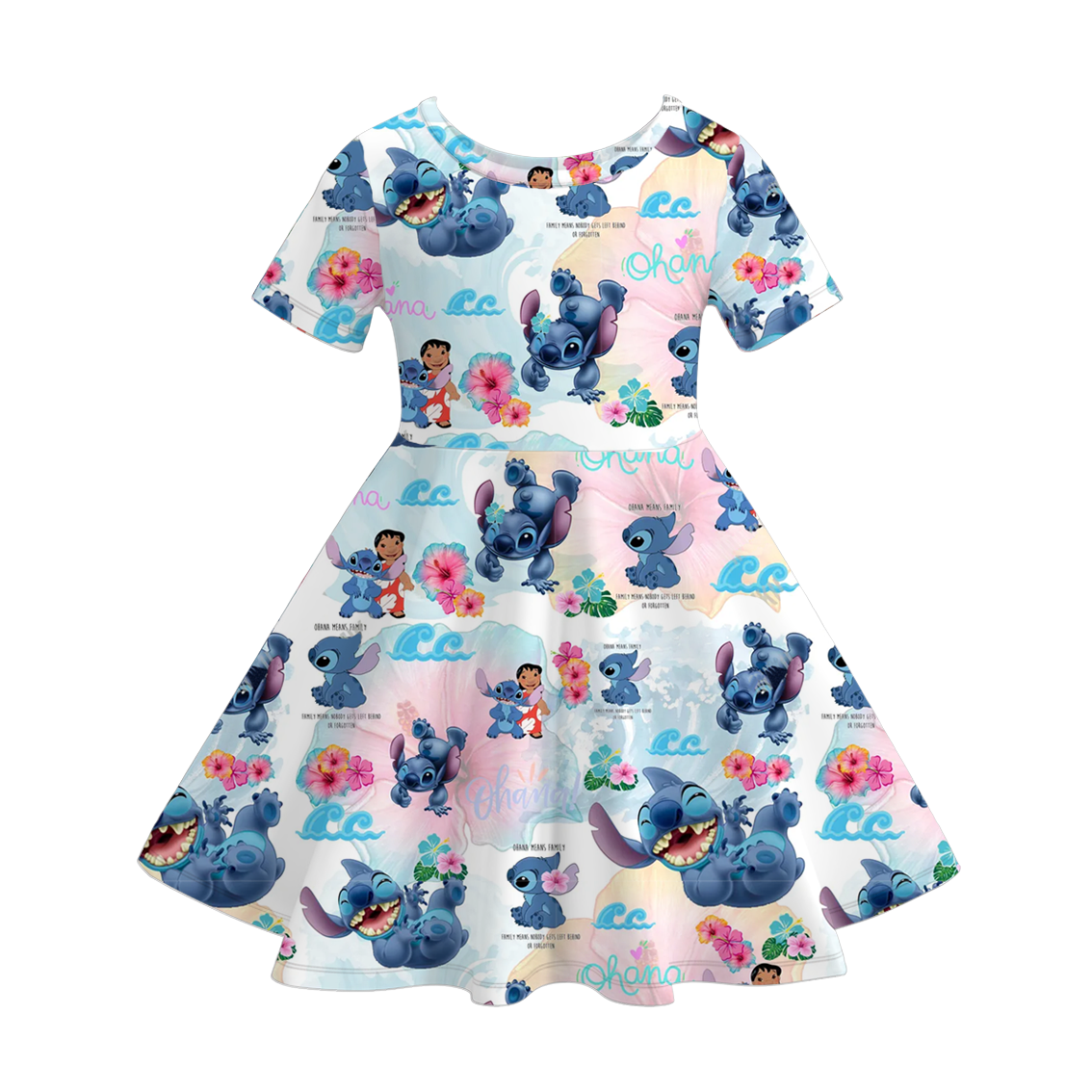 Little Trendy - Wholesale Dress - Kids - Cute Bluey cartoon twirl short sleeve dress for girls 6