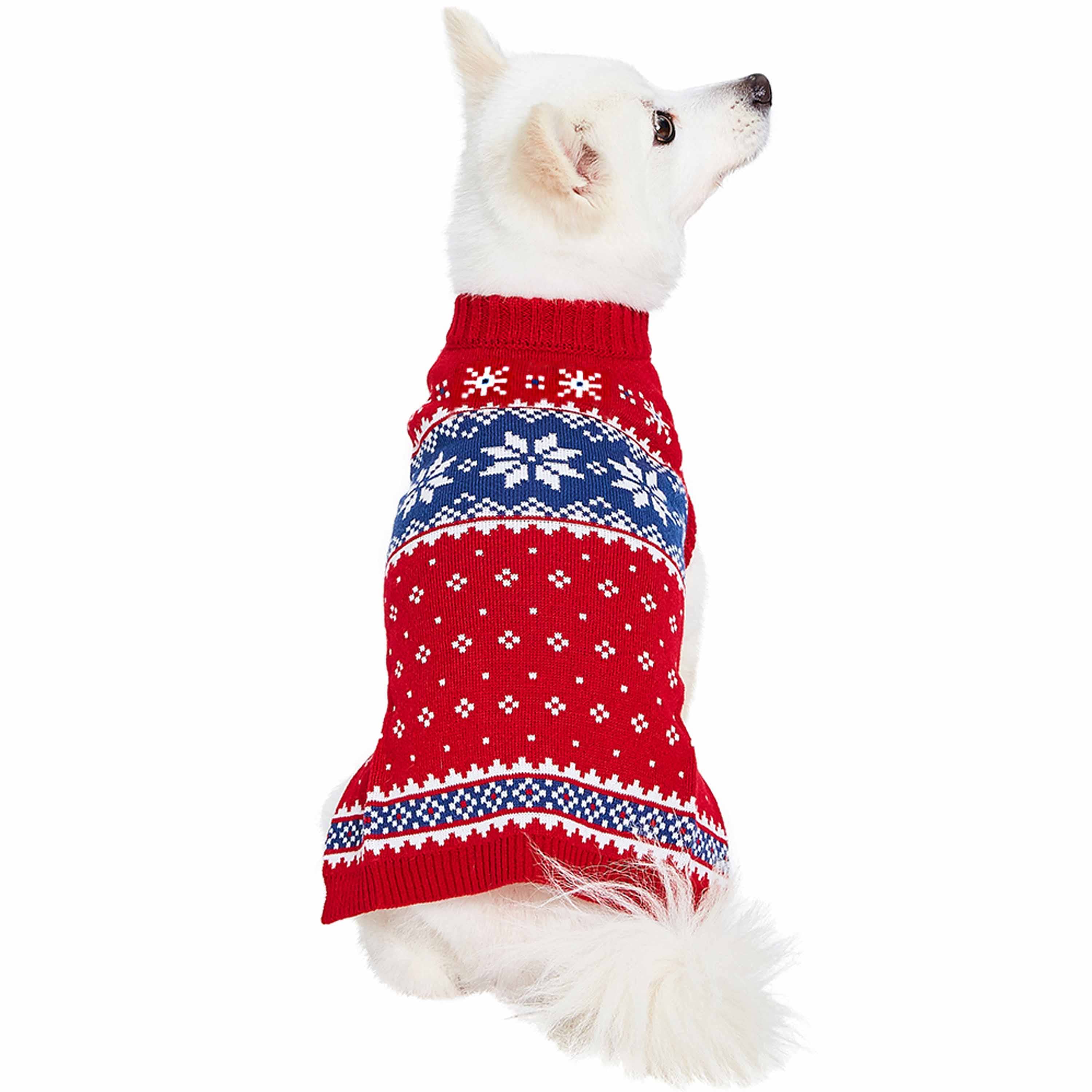 Blueberry Pet - Wholesale Pet Sweater - Dog - Custom-Knit & Dyed Christmas Snowflake Sweater - 6 Design 0