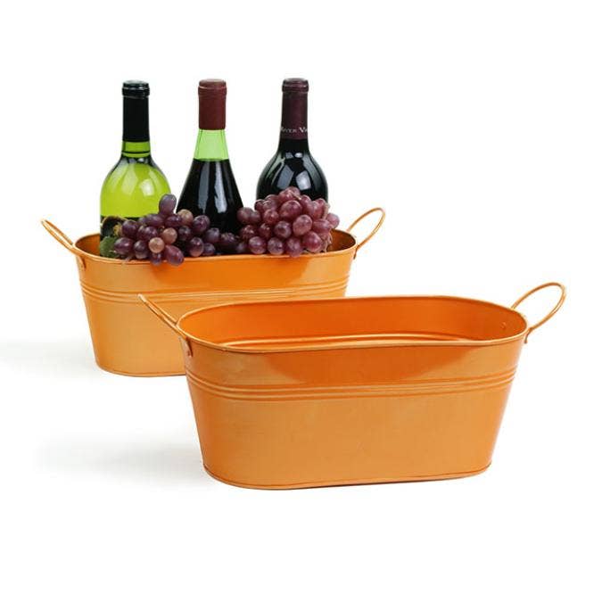 Buhi Imports – wholesale Korg – 12 tums Tin Oval Tub - Flera ytbehandlingar6