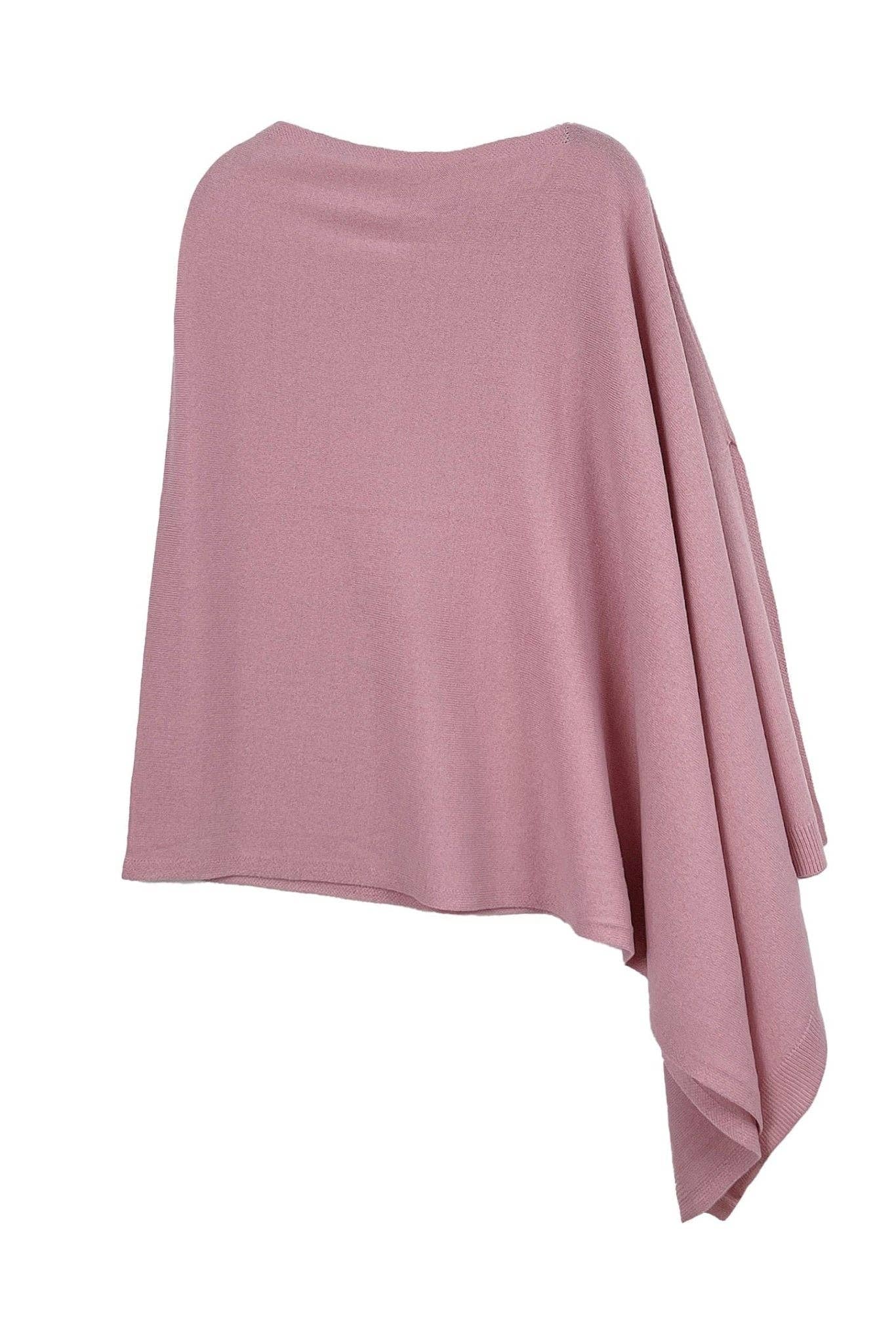 MiMi Wholesale - Wholesale Poncho - Women's - CCP320056 Juney Soft Classic Knit Poncho Ruana37