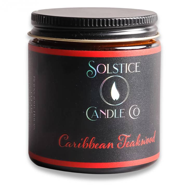 Caribbean Teakwood Candle for wholesale by Sage Work Organics Inc.
