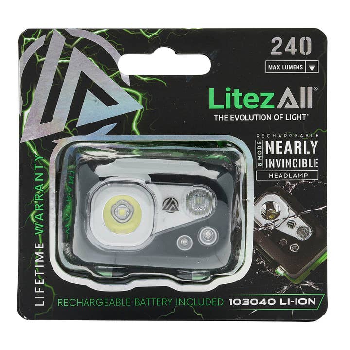 LitezAll - Wholesale Flashlight - LitezAll Rechargeable Nearly Invincible™ Head Lamp26