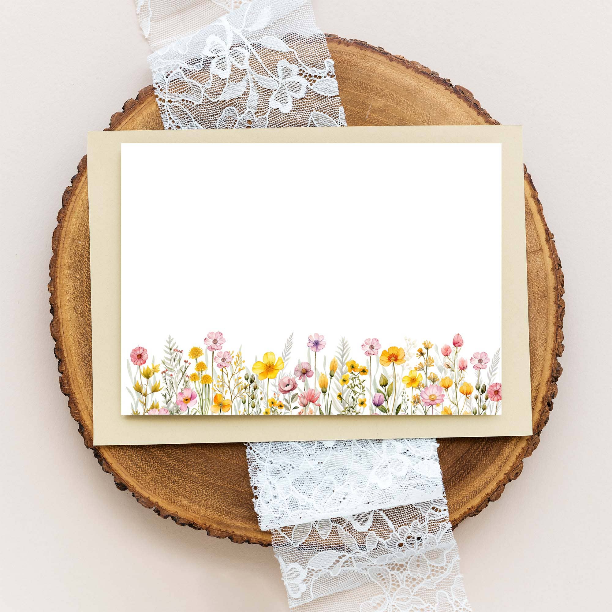 Aria Rae - Wholesale Stationery/Notecard Set - Wildflower Little Notecards - Set of 25 - Flat Cards1