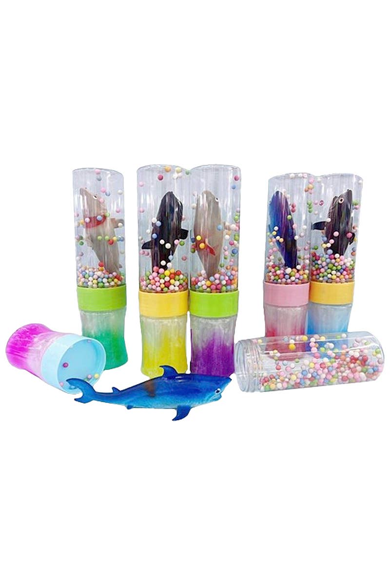 Cap Zone – Großhandel Knete/Schleim – Kinder – Haifigur, bunte Schaumstoffkugel, Schleimröhre0