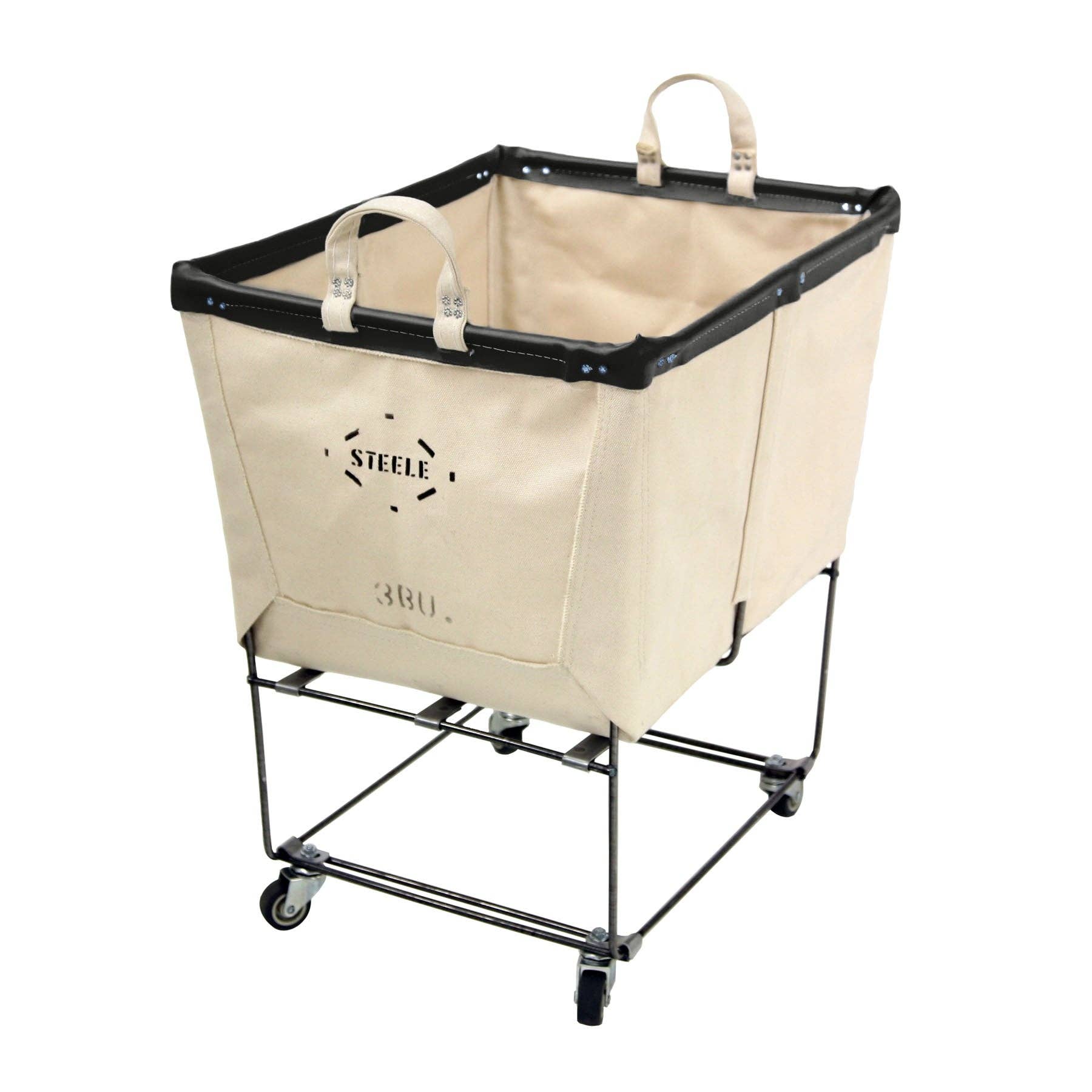 Steele Canvas Basket Corp. - Wholesale Laundry Basket - Canvas Elevated Truck - Permanent Style 3 Bu10