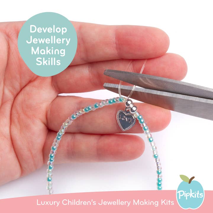 Pipkits – Großhandel Schmuck zum Selbermachen – Kinder – Pipkits Beaded Bracelet Kit „Berries“ Brombeere (für 2 Armbänder)4