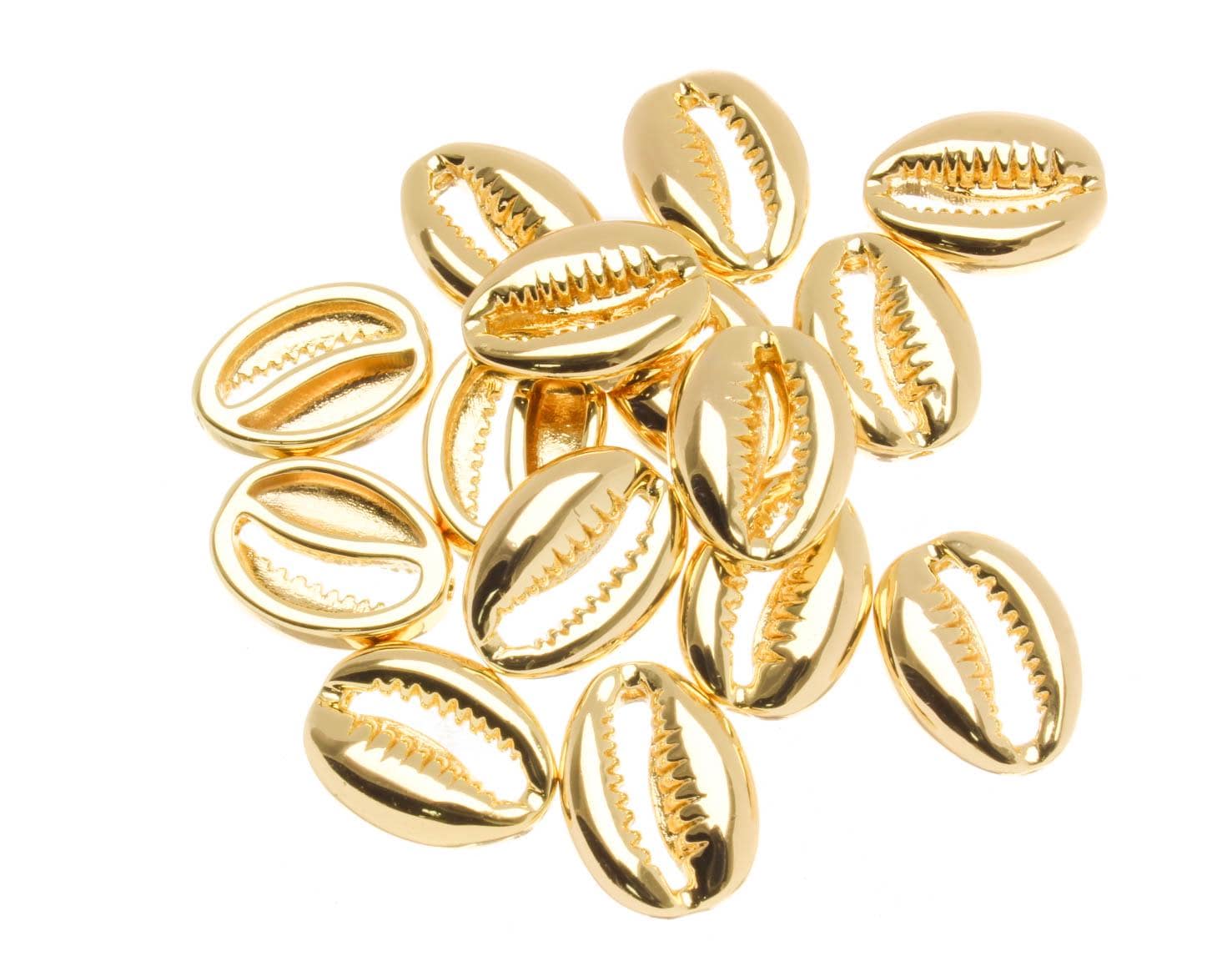 Jewel Pledge - Wholesale Individual Charm/Pendant - Cowrie and Conch Shell Spacer Charms Jewelry SPG1429