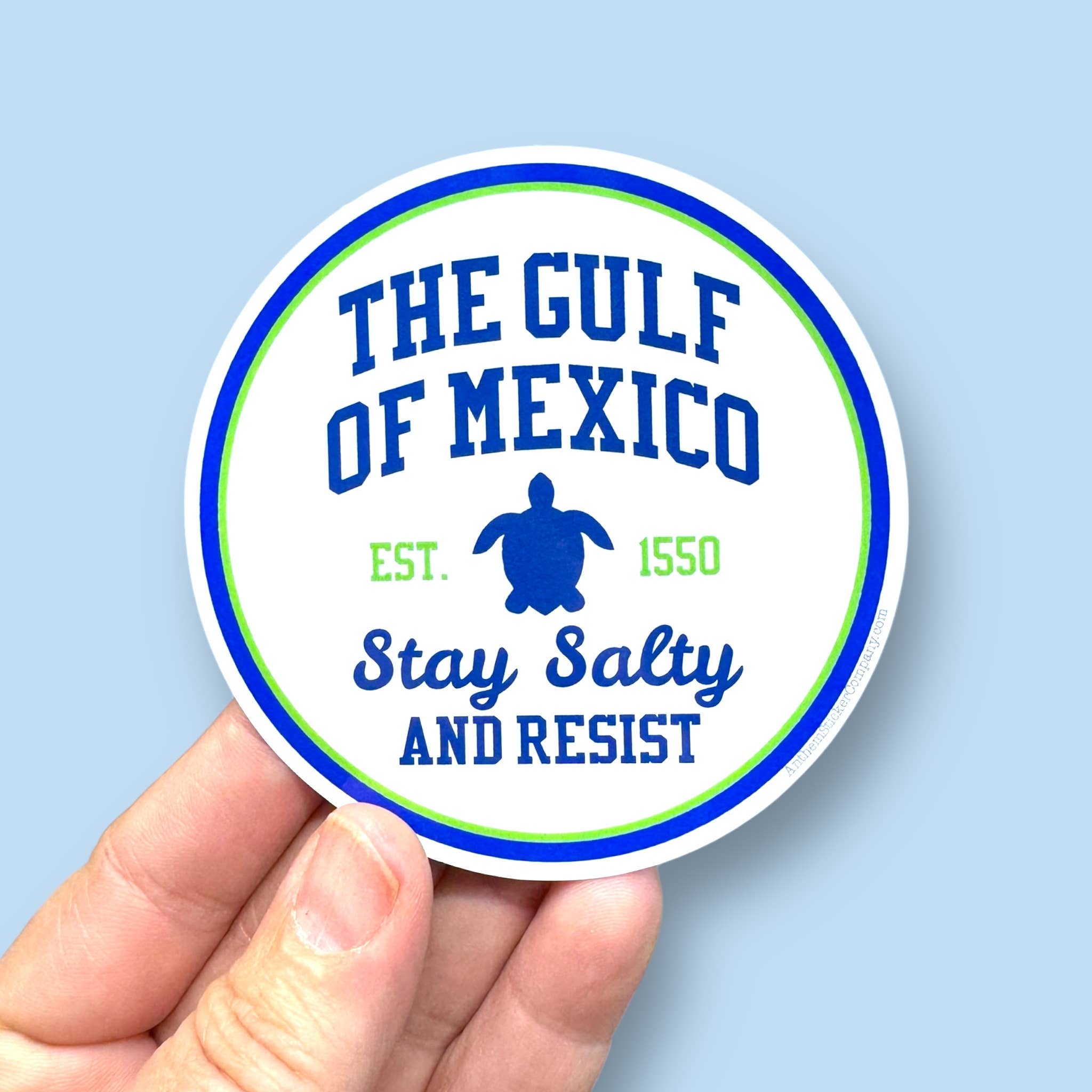 Anthem Sticker Company - Wholesale Sticker - the gulf of Mexico stay salty and resist vinyl sticker