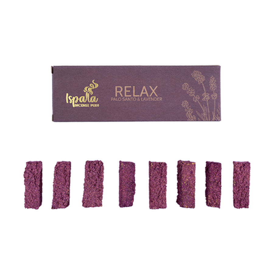 GREENROOTS USA LLC - Wholesale Incense - Ispalla - Relax (Palo Santo & Lavender) Incense Tablets (12/0