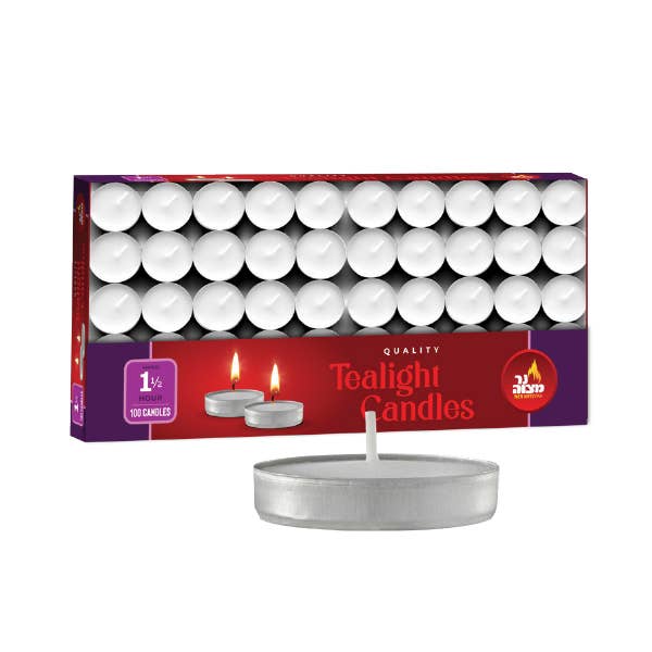 Candelita en vasos de aluminio, 1,5 horas, paquete de 1200 para venta al por mayor de Ner Mitzvah