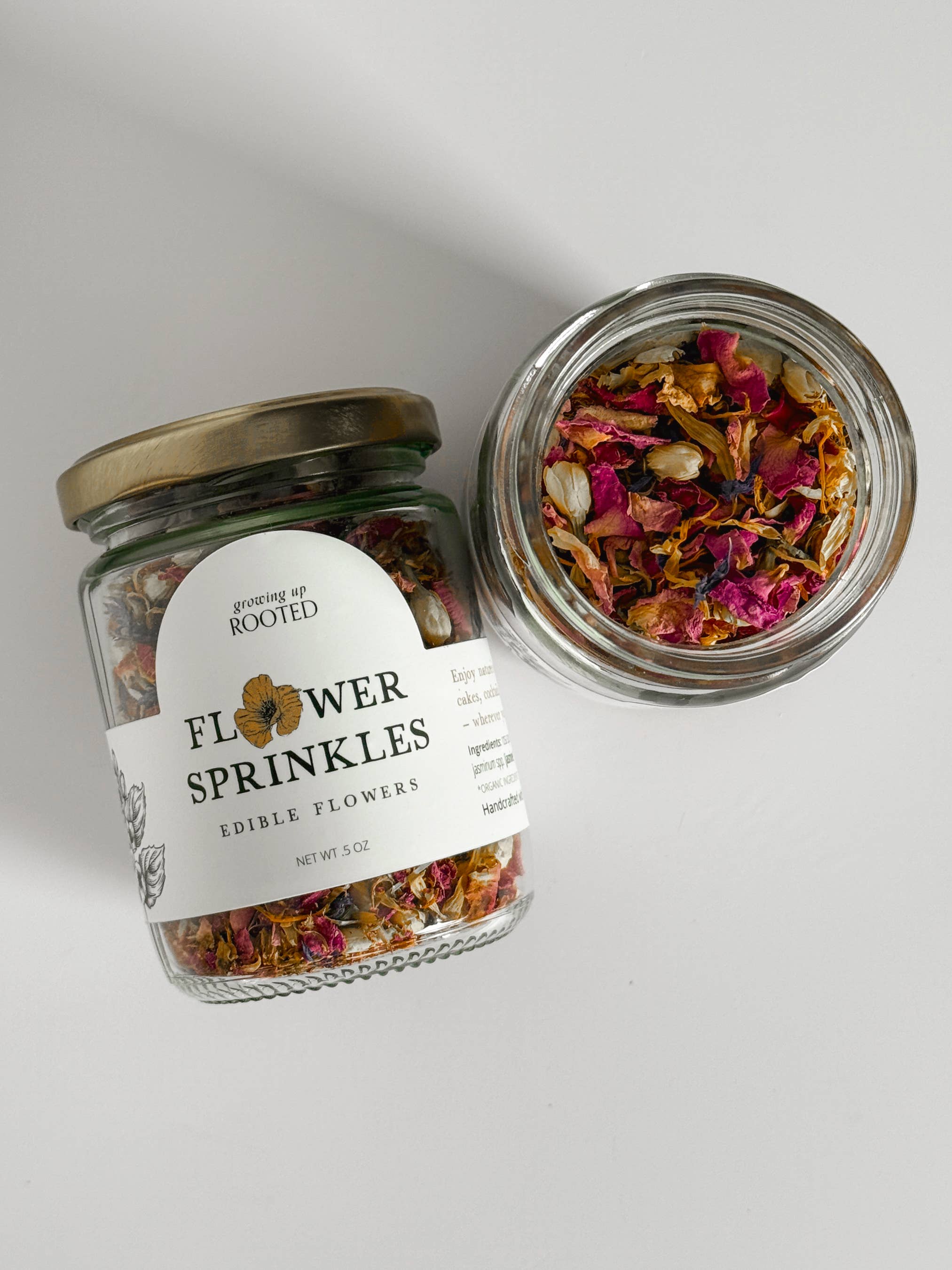 Growing Up Rooted – wholesale Herbs – Flower Sprinkles | Edible Petals for Culinary Delights2