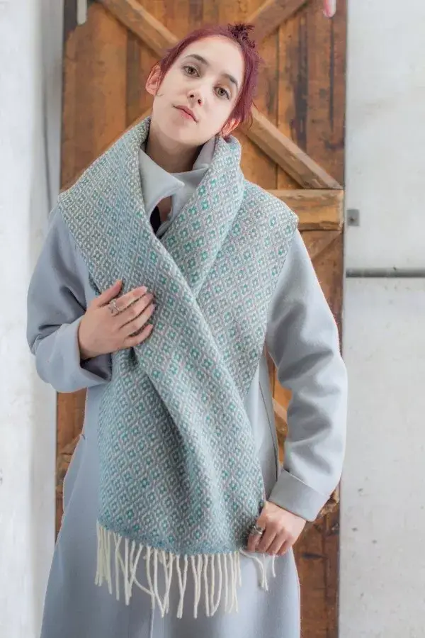 Chicoração - Wholesale Scarf - Women's - Scarf - Flower Bi Grey | Turquoise3