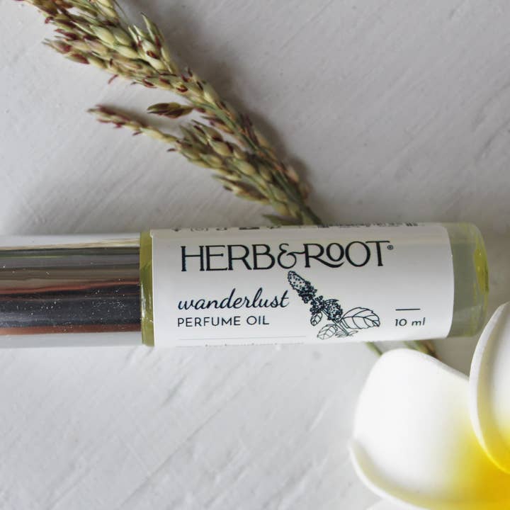 Herb & Root - Wholesale Roll-On Fragrance - Wanderlust Perfume Oil- Patchouli and Frangipani