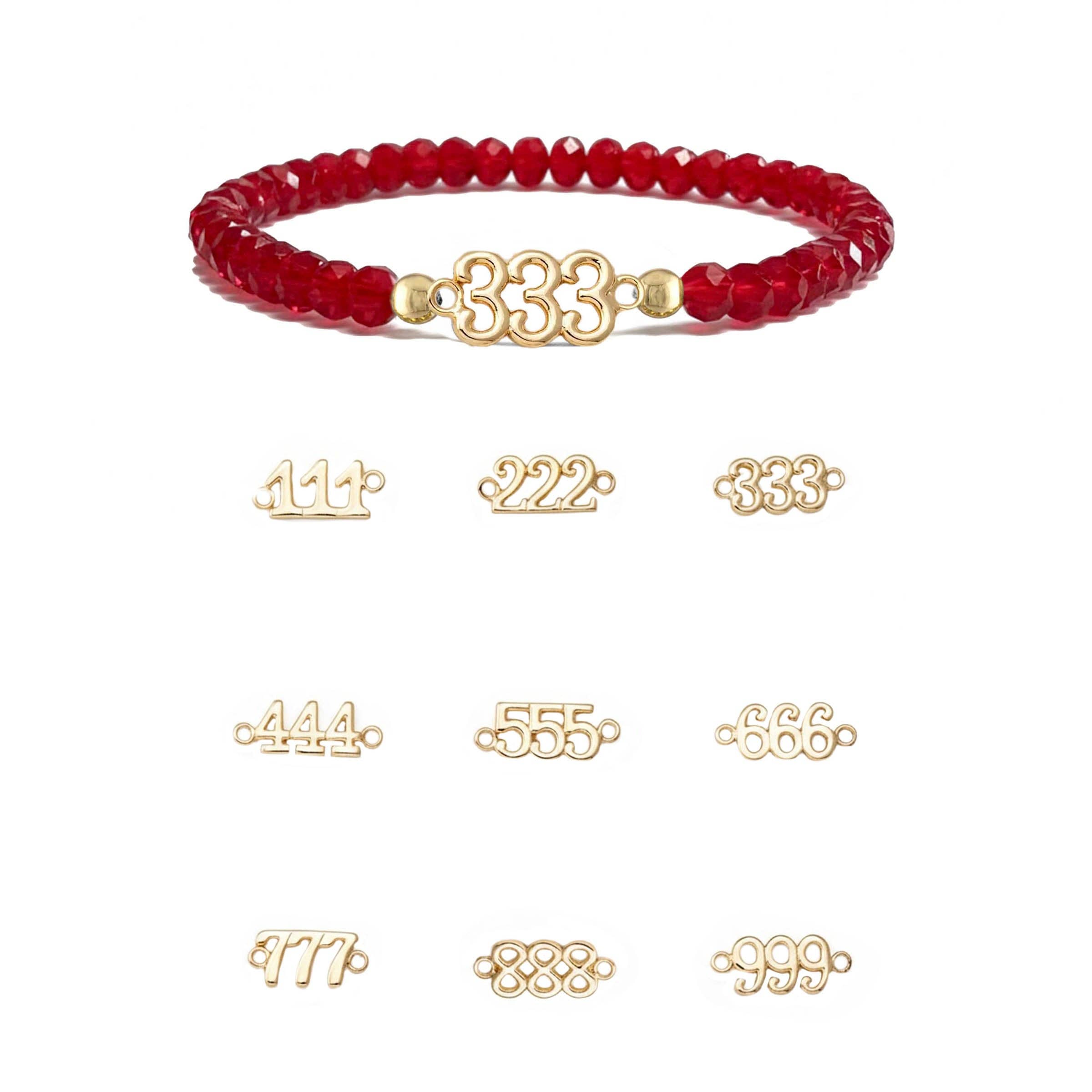 Love, Lisa - Vente Bracelet de perles - Bracelet Chiffre Ange0