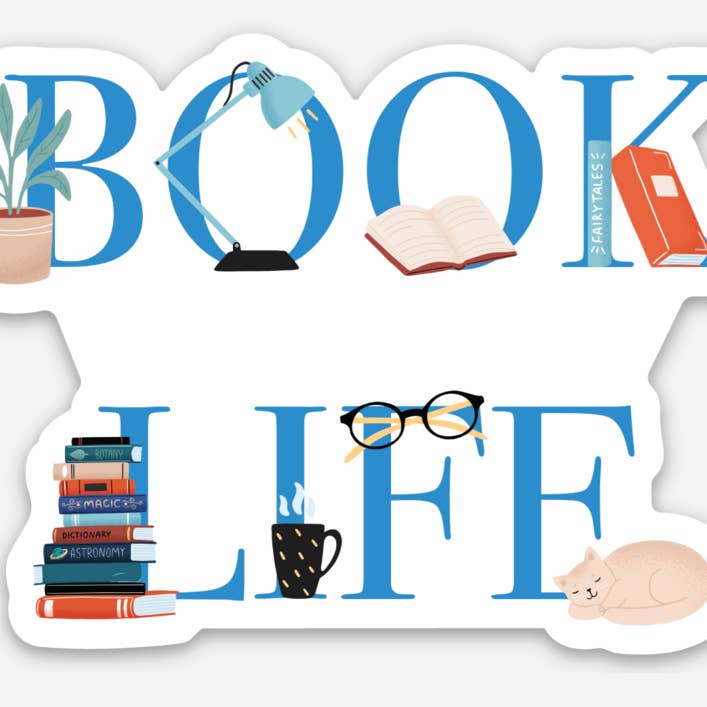 Book Life Sticker for wholesale by June Apothicarie