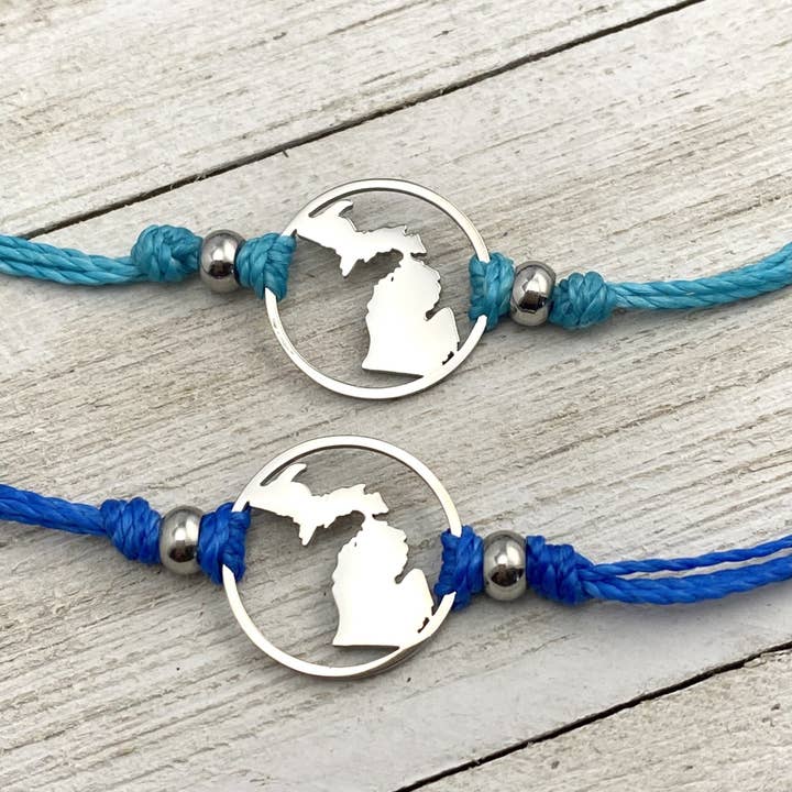 Bracelet de cheville Michigan Pull Cord pour la vente par Be Inspired UP