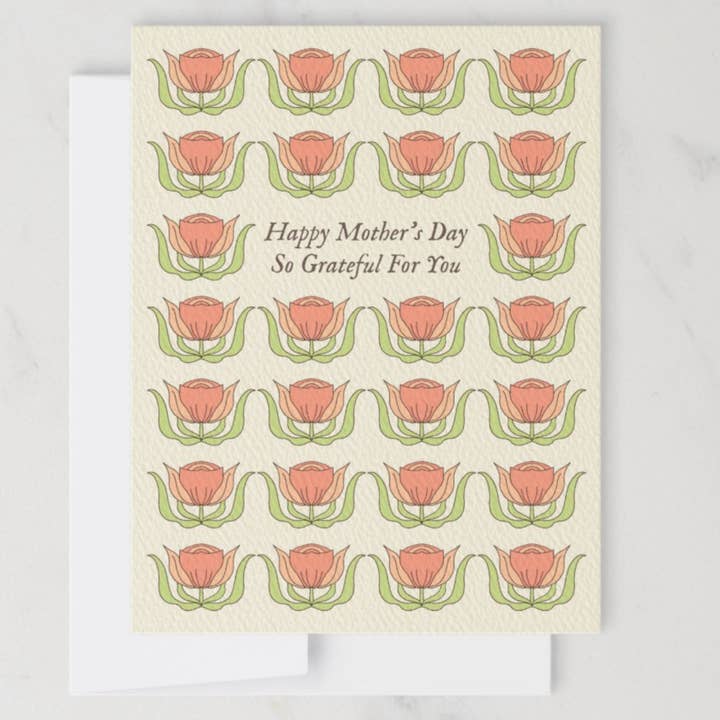 annalisa v. sawtell - Wholesale Mother's Day Card - Mother's Day | Tulips | Botanical Greeting Card | A25