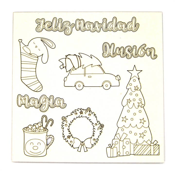 Chipboard - Merry Christmas for wholesale by Evyre Scrapbooking