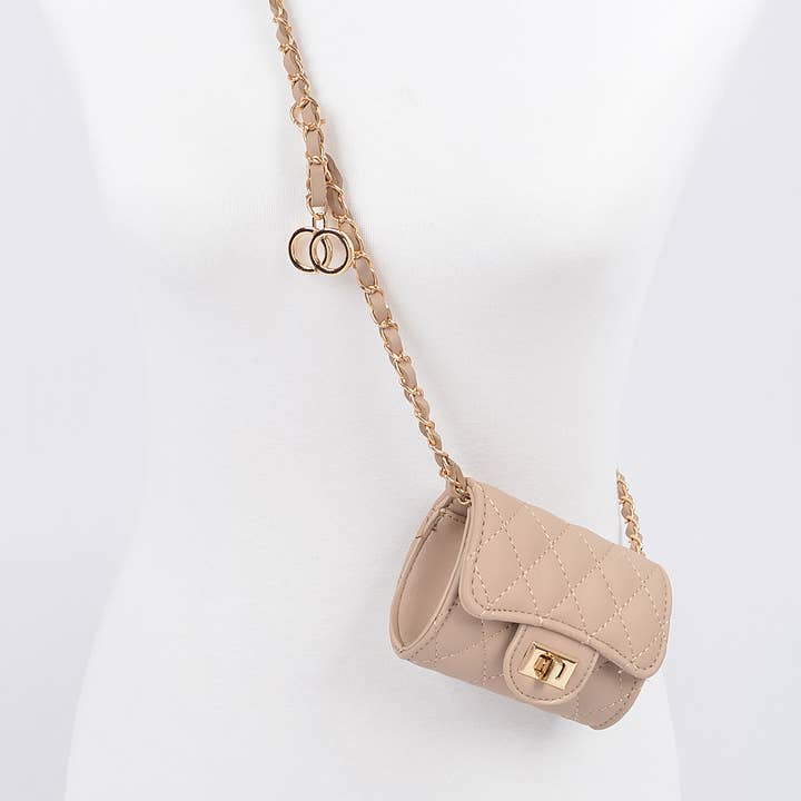 3AM BY H&D ACCESSORIES – wholesale Crossbody bag – Women's – Quilted Mini Bag w/ Chain Belt8