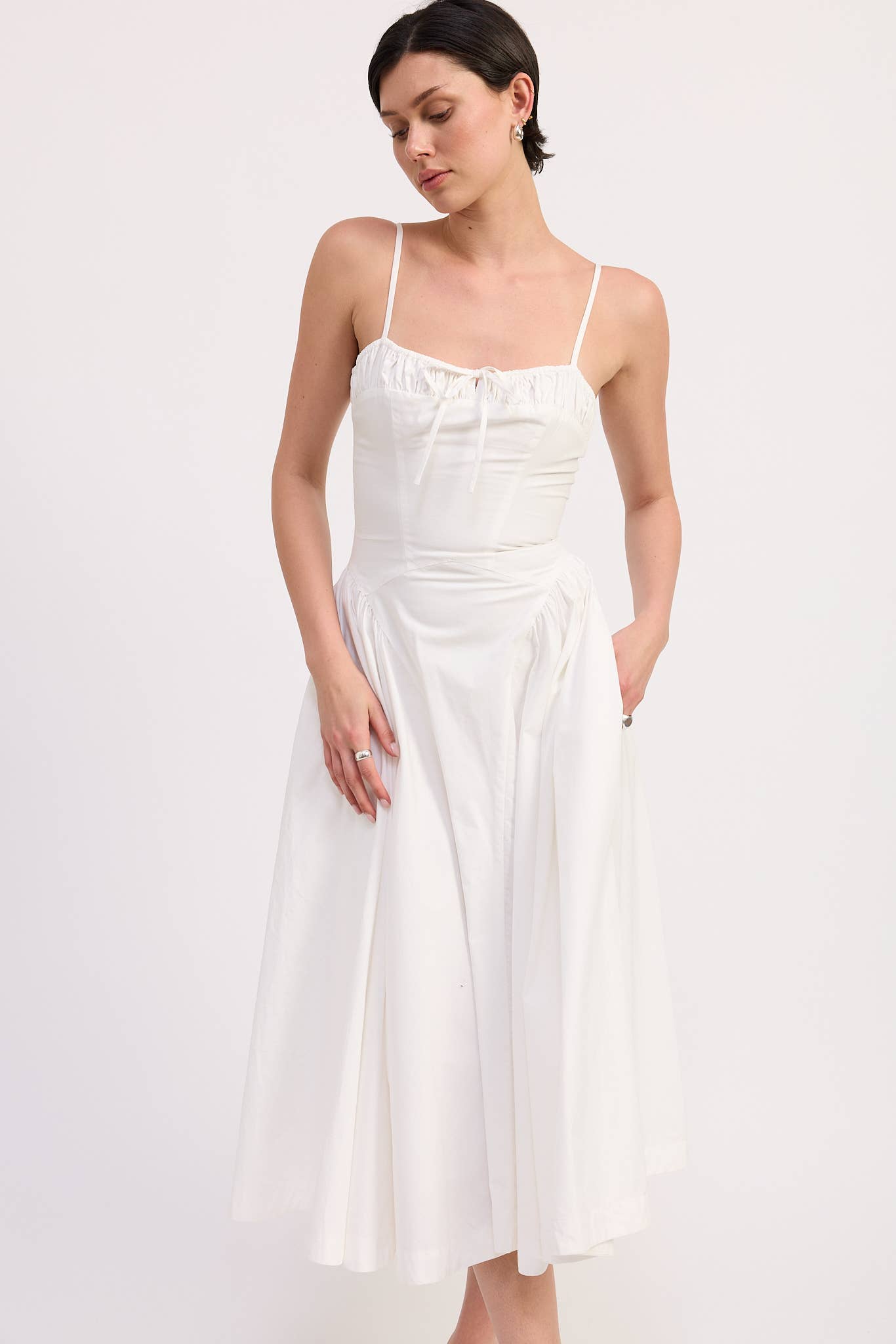 Emory Park - Wholesale Dress - Women's - CORSET BUSTIER MIDI A LINE DRESS4