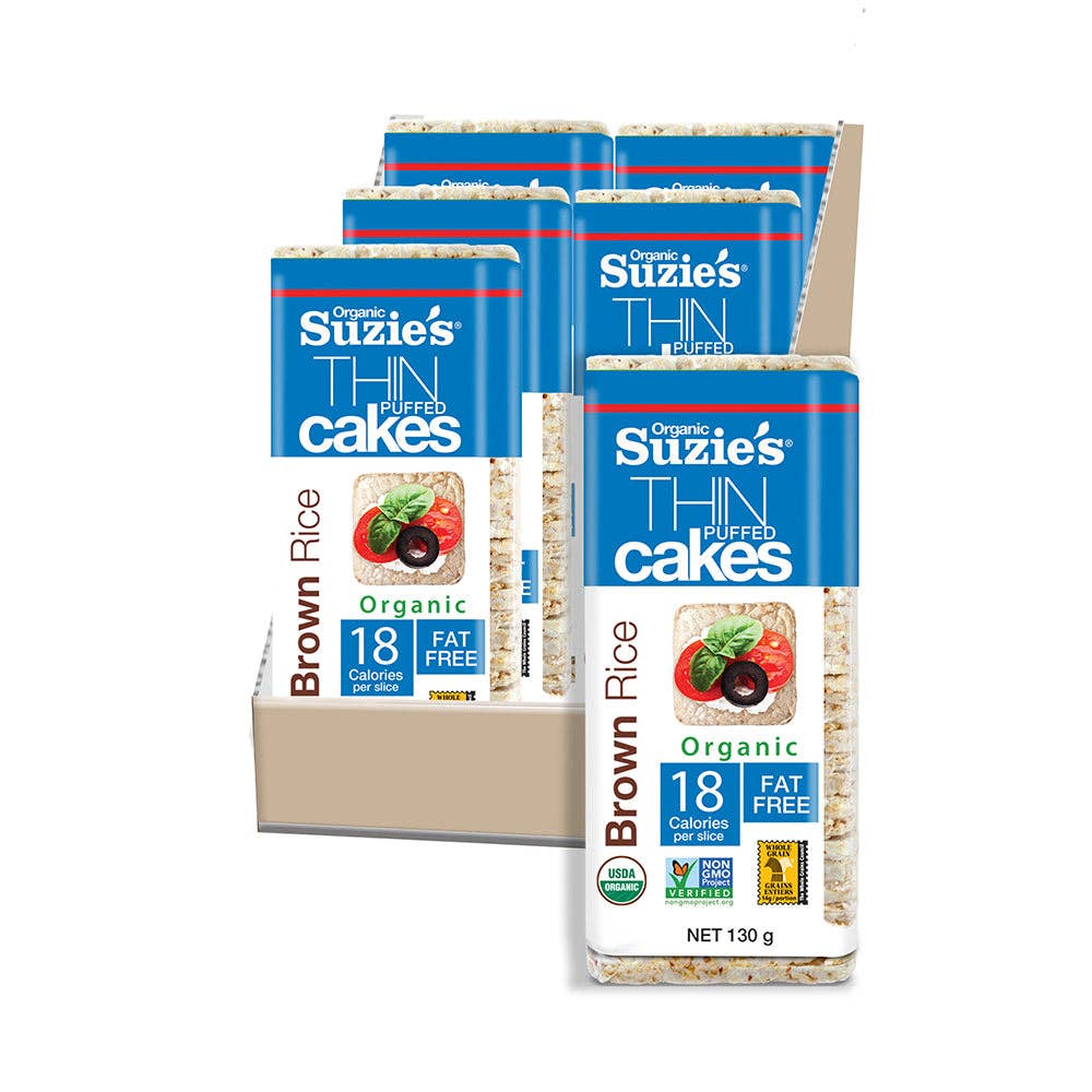 Suzie's Good Food - Wholesale Crackers - Brown Rice Thin Cakes -  case of 62