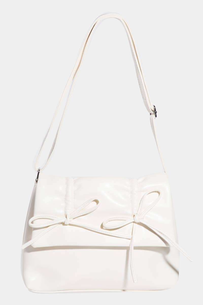 Collections by Fame Accessories - Vente Sac porté épaule – femme - Sac carré nœud en cuir10