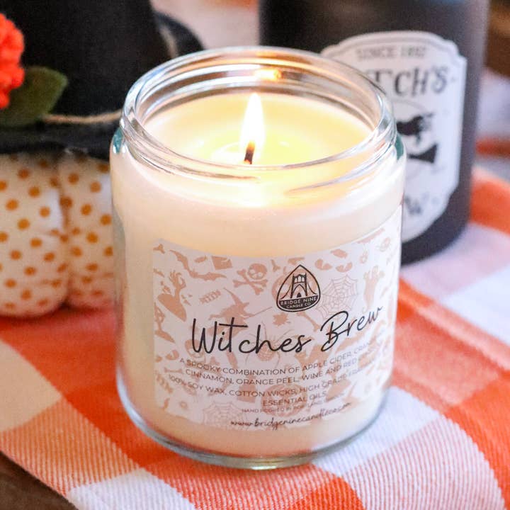 Witches Brew Halloween Candle for wholesale by Bridge Nine Candle Co.