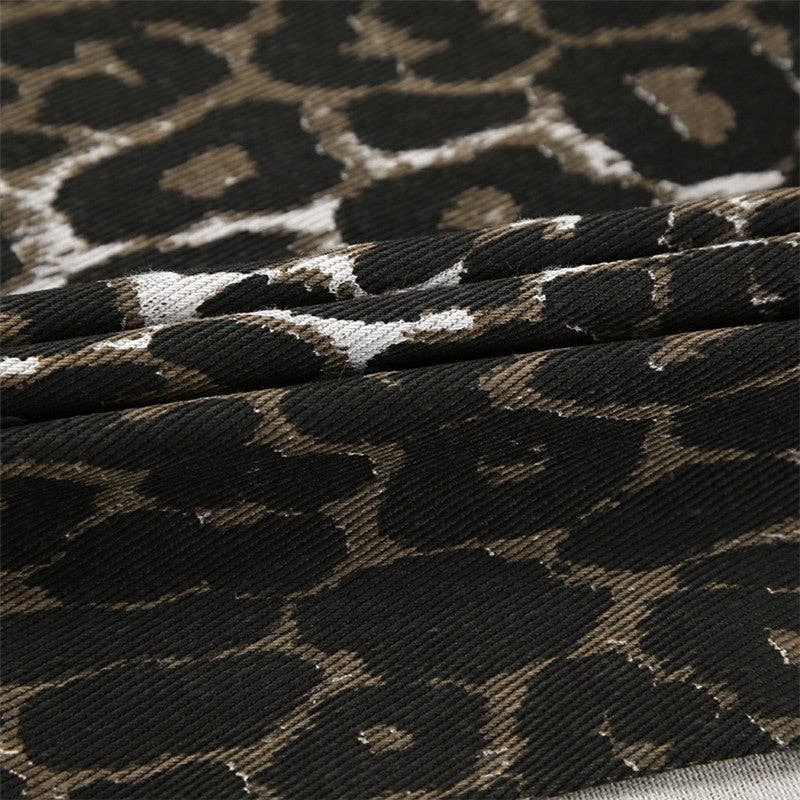 LEOPARD Midi-kjol med leopardmönster, smal passform och hög slits för wholesale på Faire9