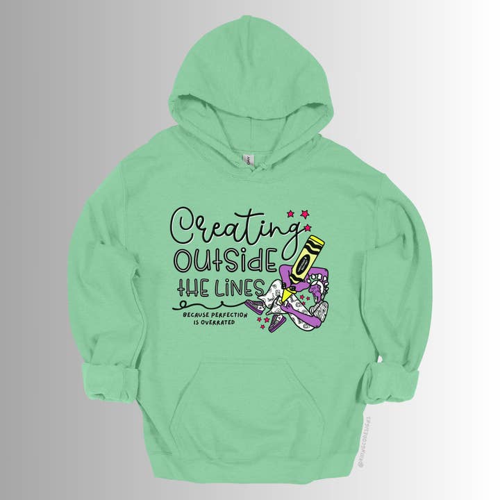 Kiiing & Co. Designs - Wholesale Hoodie - Unisex - Creating Outside The Lines Hoodie1