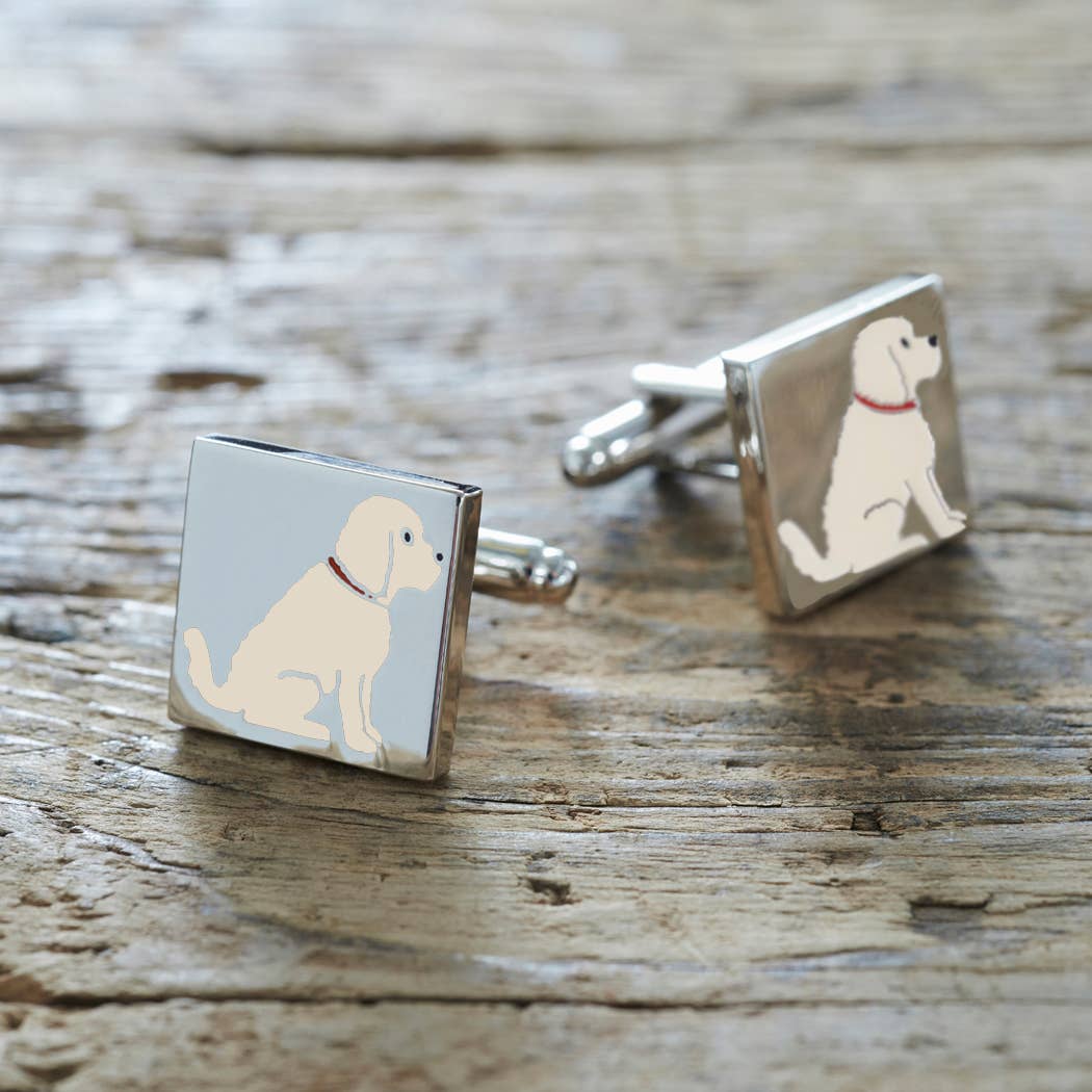 Sweet William Designs - Wholesale Cufflinks - Cufflinks - Cockapoo / Labradoodle (Apricot)