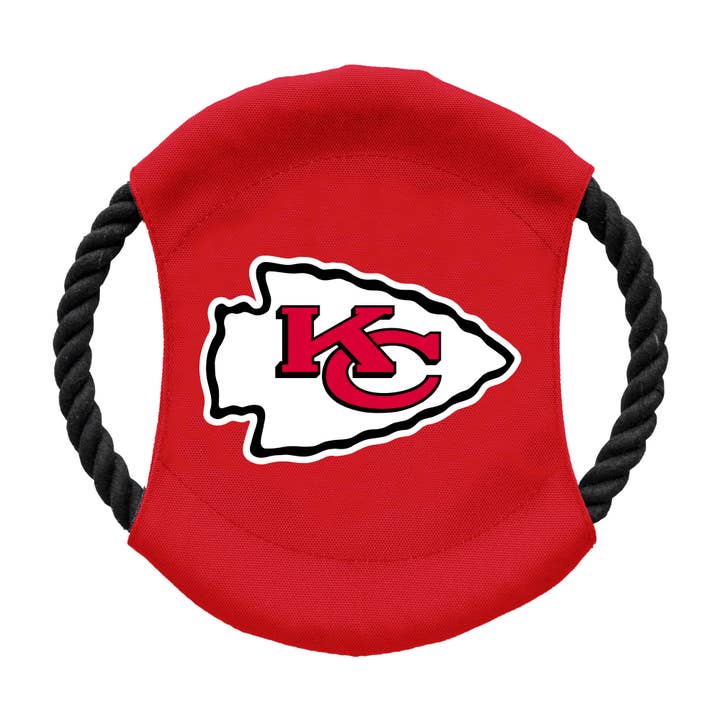 NFL Kansas City Chiefs Team Flying Disc Pet Toy for wholesale by Little Earth Productions