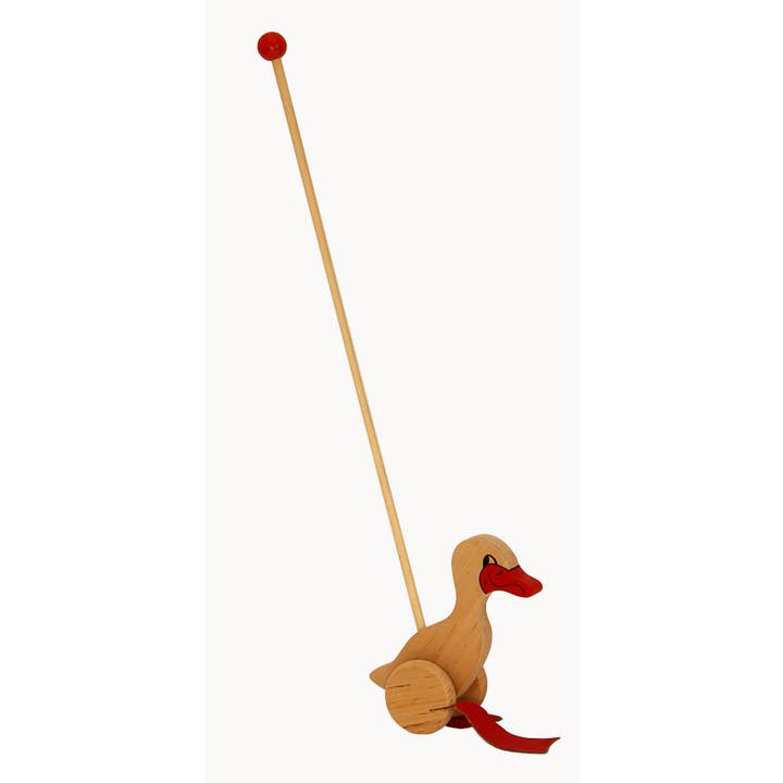 Little Poland Gallery – wholesale Wood toy – Child – DrewArt Duck Push Toy2