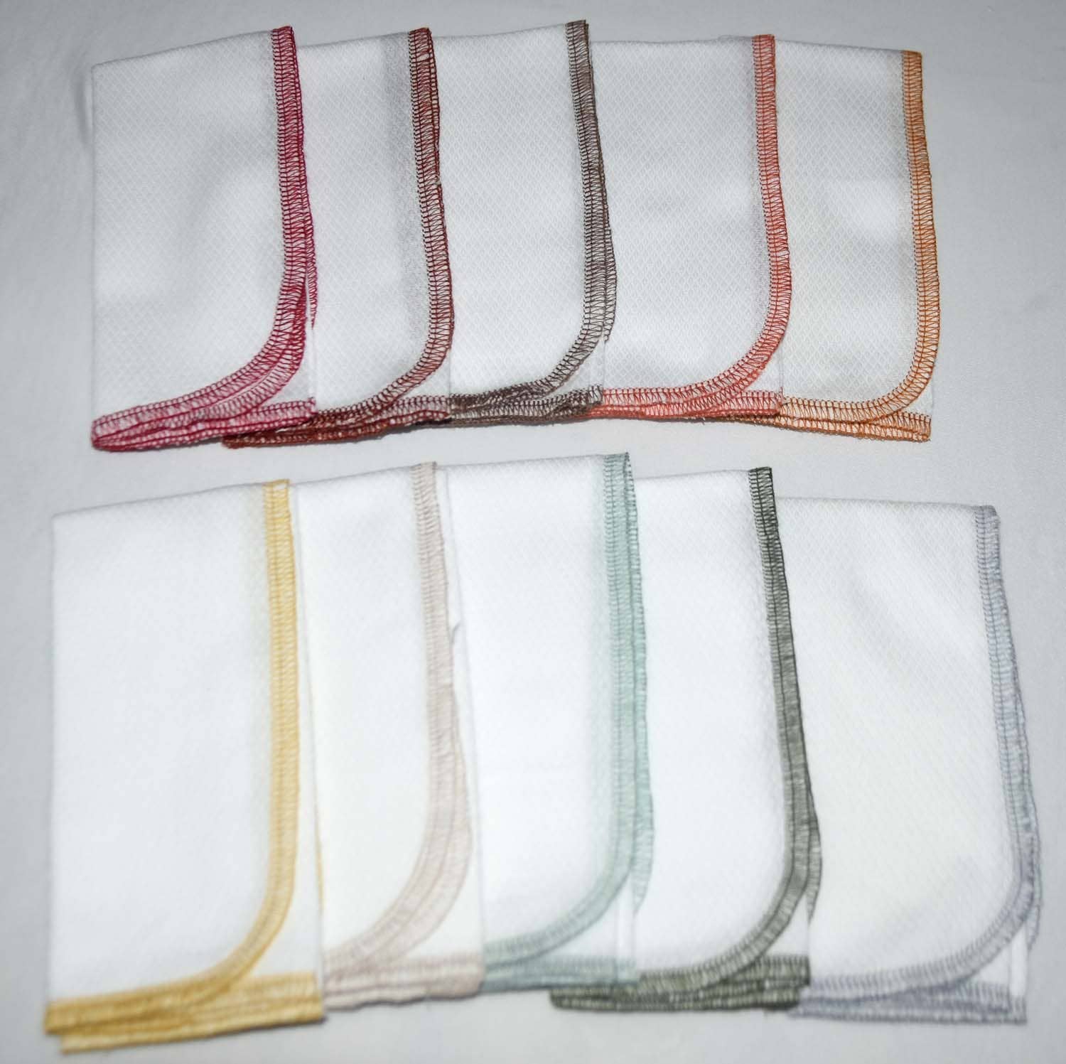 Ginas Soft Cloth Shop - Wholesale Dishcloth - White Birdseye - 11x12 Paperless Unpaper Towels 2 Ply7