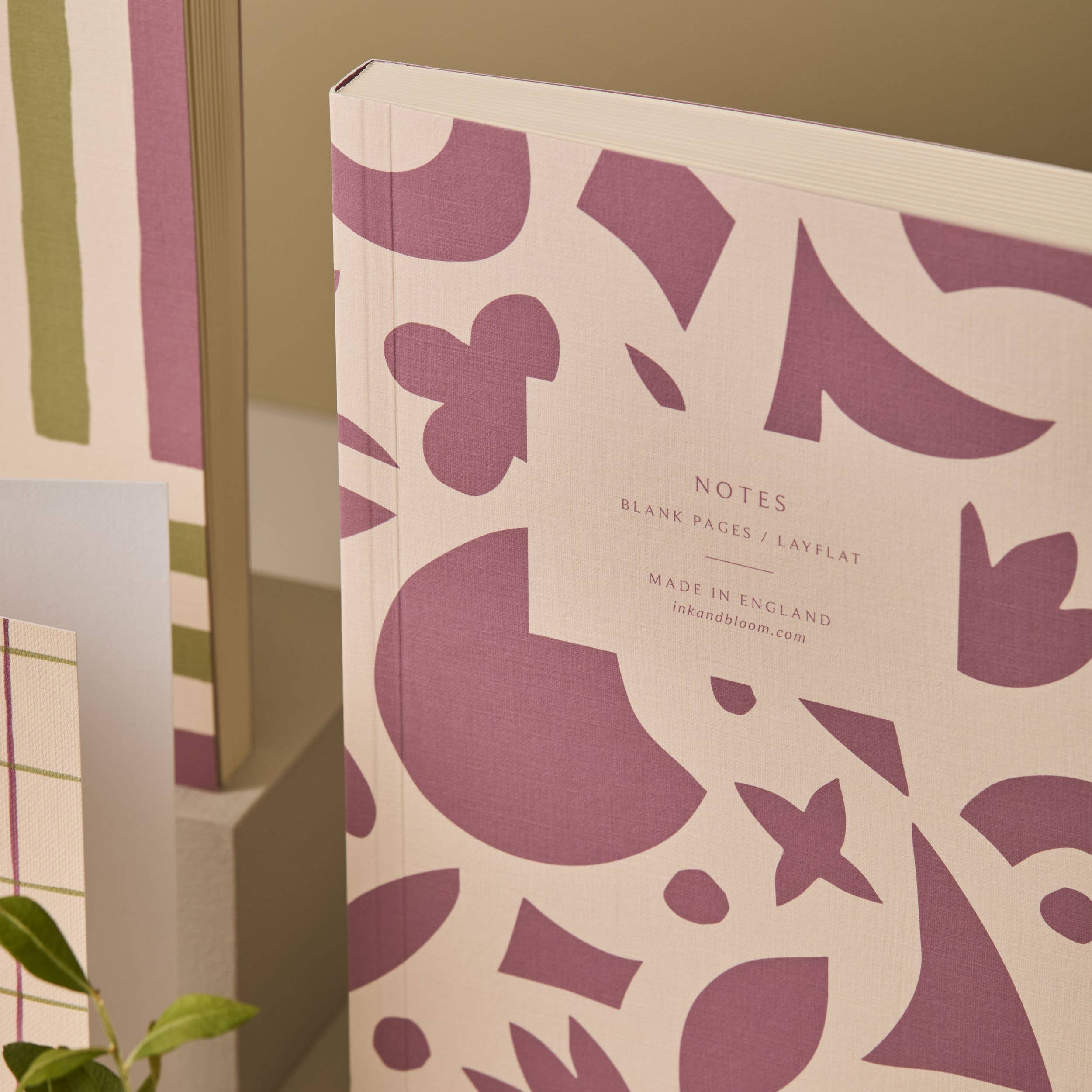 Ink & Bloom - Wholesale Notebook - Layflat Notebook in Purple Papercuts3