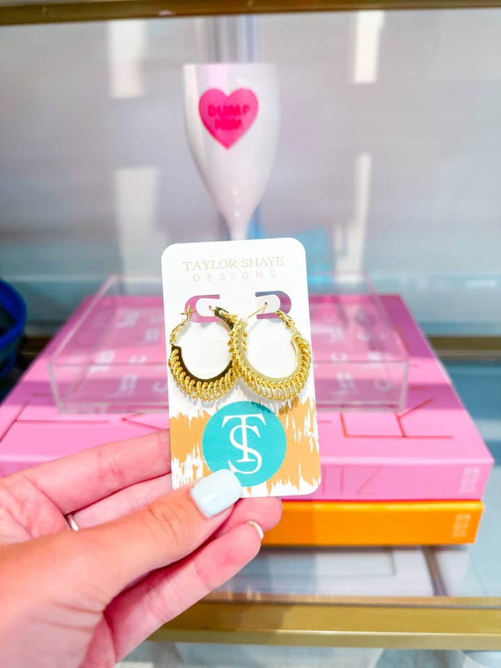 Kendra Hoops for wholesale by Taylor Shaye Designs