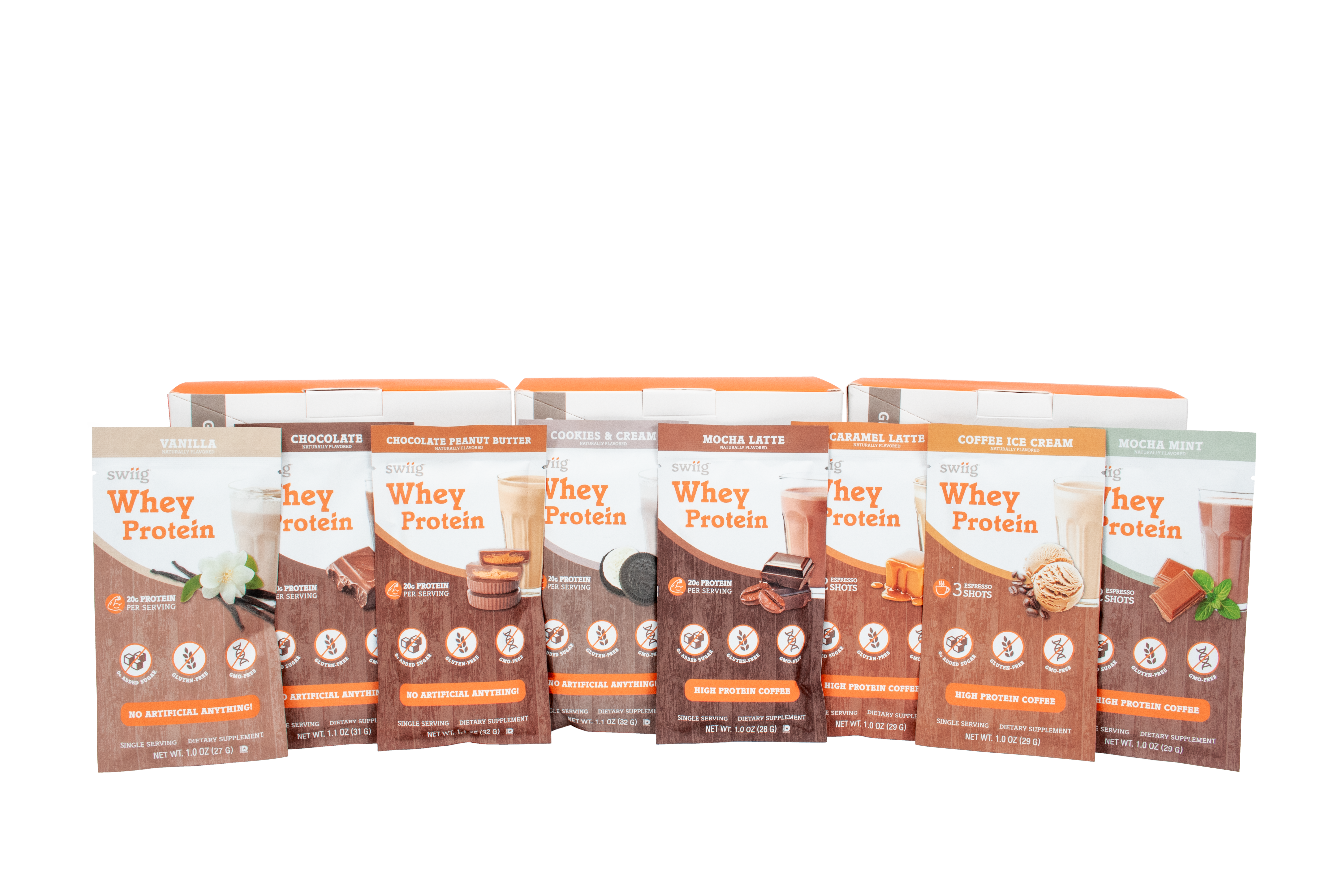 swiig - Wholesale Chocolate Bar - swiig Single Serve Whey Chocolate 10pk4