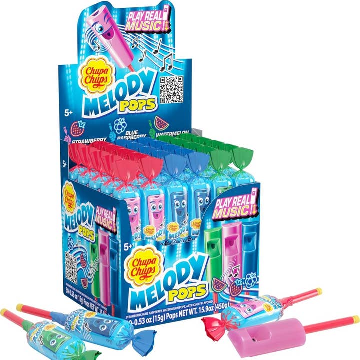 Majestic Wholesale - Wholesale Lollipop - Chupa Chups Melody Pops – Whistle Lollipops (30ct)