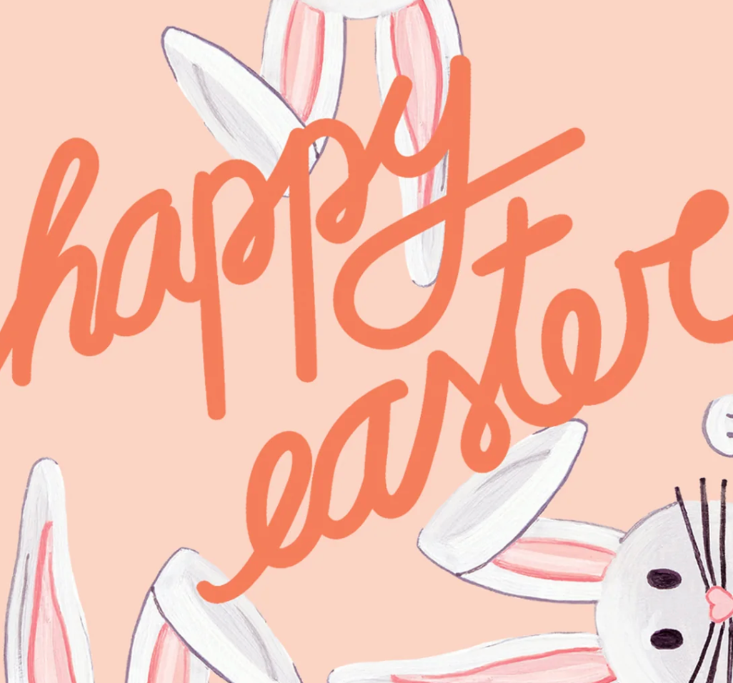 Paige & Willow - Wholesale Easter Card - Hidden Bunny Happy Easter Card2