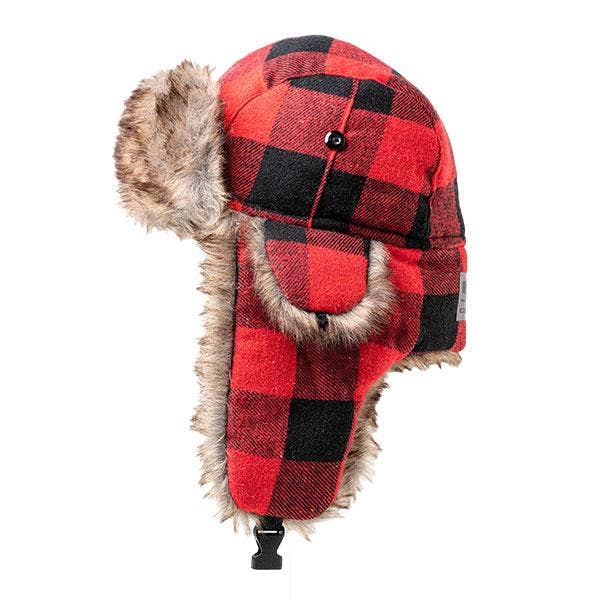 Soul of Adventure - Wholesale Trapper/Bomber Hat - Kids - Kids Trapper Hat | Lumberjack Red