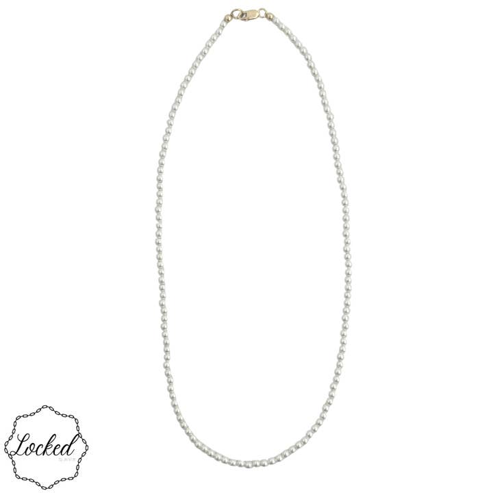 Goud gevuld | Glazen Parel #149 voor wholesale door Locked by Lula 'n' Lee