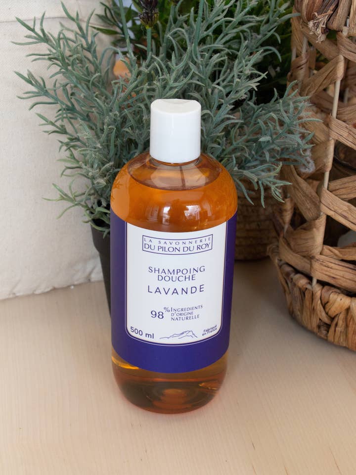 2-in-1 Lavender Shampoo & Body Wash 500ml for wholesale by La Savonnerie du Pilon du Roy